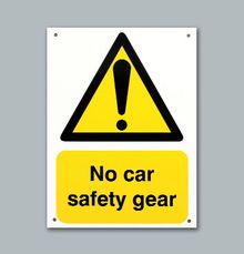 No Car Safety Gear