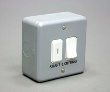 Shaft Light Switch And Emergency Light Test Switch