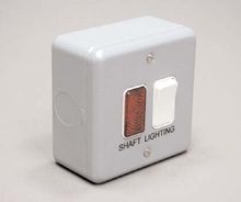 Shaft Light Switch With Neon Indicator