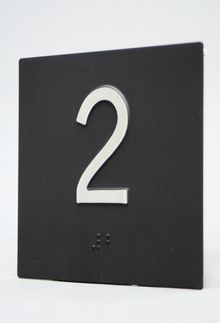 100mm Square Braille Legend Plates