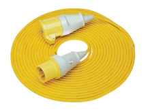110v Yellow Extension Leads