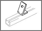 Buy Online - 135 Deg Angled Bracket - 2 Holes