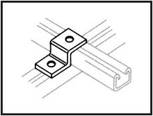 21mm Channel Step Bracket - 1:1 Holes