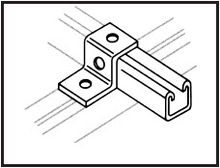 41mm Channel Step Bracket - 3 Holes