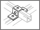 Buy Online - 41mm Channel Top Hat Bracket - 4 Holes