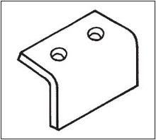 90 Deg Channel Clamp - 2 Holes