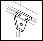 Buy Online - 90 Deg 'V' Bracket - 1:2 Holes