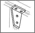 Buy Online - 90 Deg 'V' Bracket - 2:2 Holes