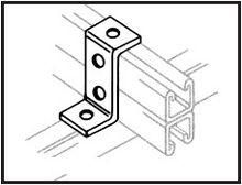 Back To Back Channel Step Bracket - 4 Holes