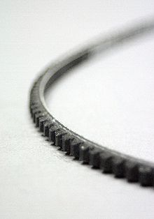 Black Toothed Belt (car folding)