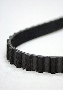 Black Toothed Belt (car mechanical)