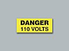 Buy Online - Danger 110 Volts Rectangle (small)