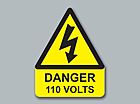 Buy Online - Danger 110 Volts Triangle (large)