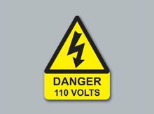 Danger 110 Volts Triangle