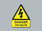Buy Online - Danger 110 Volts Triangle