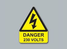 Danger 230 Volts Triangle