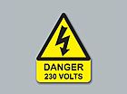 Buy Online - Danger 230 Volts Triangle