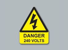 Danger 240 Volts Triangle