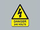 Buy Online - Danger 240 Volts Triangle