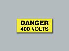 Buy Online - Danger 400 Volts Rectangle (small)
