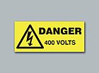 Buy Online - Danger 400 Volts Rectangle