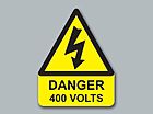 Buy Online - Danger 400 Volts Triangle (large)