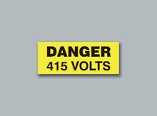 Danger 415 Volts Rectangle (small)