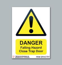 Danger Falling Hazard