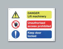 Danger Lift Machinery