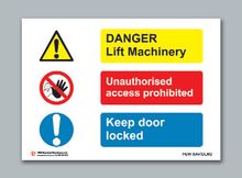 Danger Lift Machinery