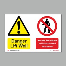 Danger Lift Well - Access Forbidden