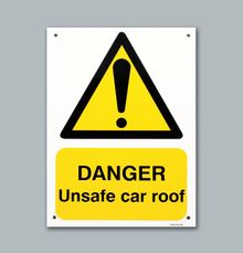 Danger Unsafe Car Roof