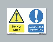 Do Not Open & Authorised Lift Engineer Only