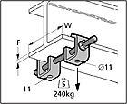 Buy Online - Dual Beam Clamp With Threaded Rod