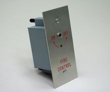 Express Type Recessed Fireman Recall Switch - Rear Mounting Facility