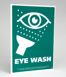 Eye Wash Station Vinyl Label
