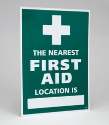 First Aid Location PVC and Vinyl Sign