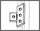 Buy Online - Flat 90 Deg Plate - 3 Holes