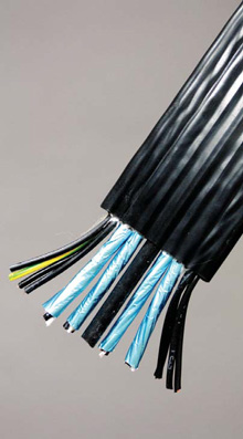 Flat LS0H 17 Core Combination Travelling Cable