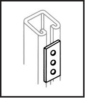 Flat Rectangular Plate - 3 Hole