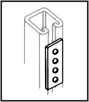 Flat Rectangular Plate - 4 Hole