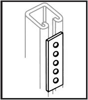 Flat Rectangular Plate - 5 Hole