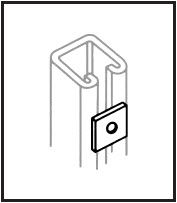 Flat Square Plate M10 Hole