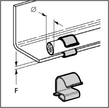 F(mm) 2-4 Cable Clips