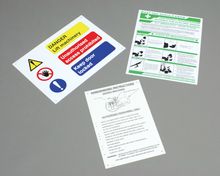 Hydraulic/Traction Danger Notice Kit