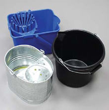 Industrial, Plastic Wringer And Mop Bucket