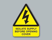 Isolate Supply Before Opening Cover Triangle