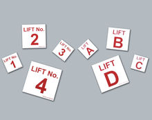 Lift Number and Letter Labels