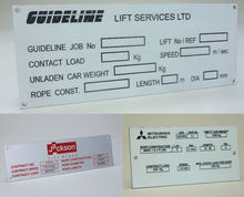 Lift Rope Data Plates