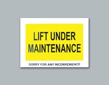 Lift Under Maintenance (magnetic label)